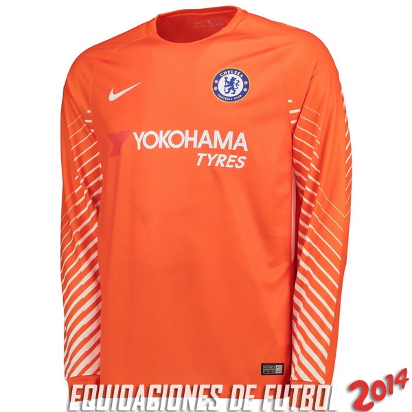 Camiseta Del Portero Chelsea Manga Larga 2017/2018 Naranja
