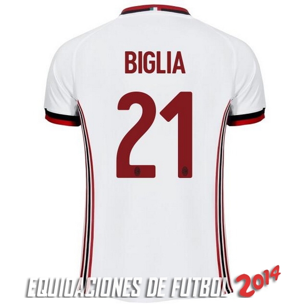 Biglia de Camiseta Del AC Milan Segunda Equipacion 2017/2018