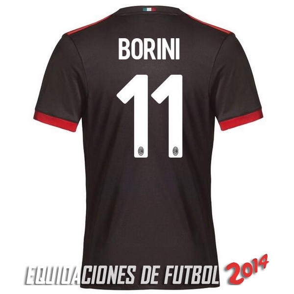 Borini de Camiseta Del AC Milan Tercera Equipacion 2017/2018