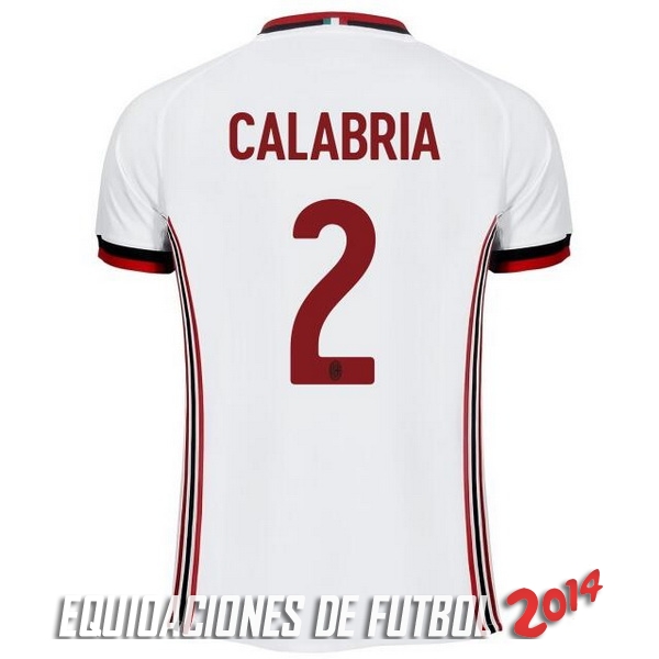 Calabria de Camiseta Del AC Milan Segunda Equipacion 2017/2018