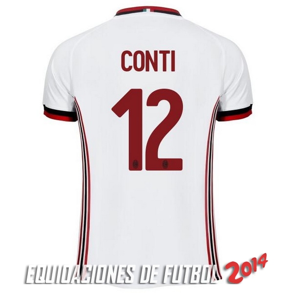 Conti de Camiseta Del AC Milan Segunda Equipacion 2017/2018