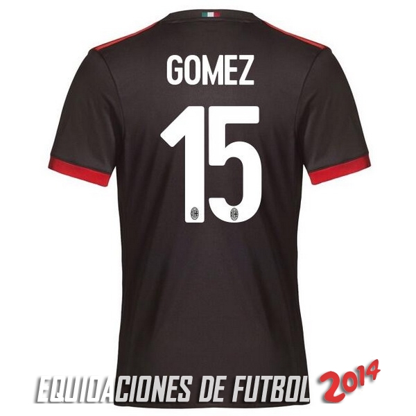 Gomez de Camiseta Del AC Milan Tercera Equipacion 2017/2018