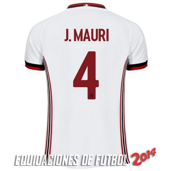J.Mauri de Camiseta Del AC Milan Segunda Equipacion 2017/2018