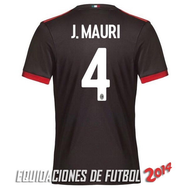 J.Mauri de Camiseta Del AC Milan Tercera Equipacion 2017/2018
