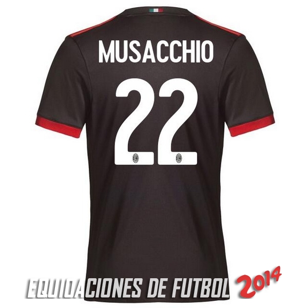 Musacchio de Camiseta Del AC Milan Tercera Equipacion 2017/2018