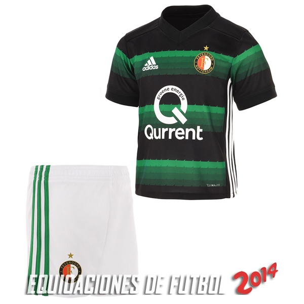Camiseta Del Conjunto Completo Feyenoord Rotterdam Segund Nino 2017/2018