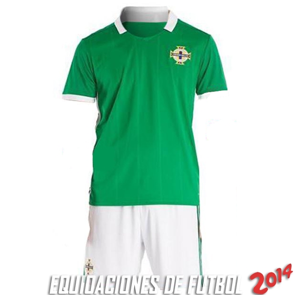Camiseta Del Conjunto Completo Irlanda Del Norte Nino Primera Equipacion 2018 Camiseta Del Conjunto Completo Irlanda Del Norte Nino Primera Equipacion 2018