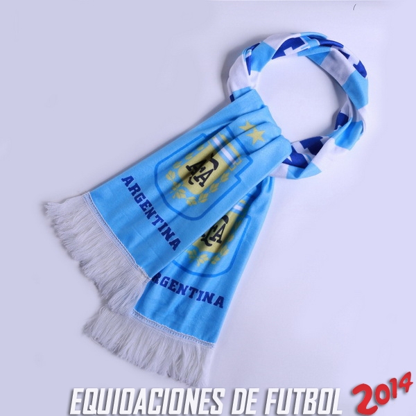 Bufanda Futbol Argentina Tejidas Azul 2018