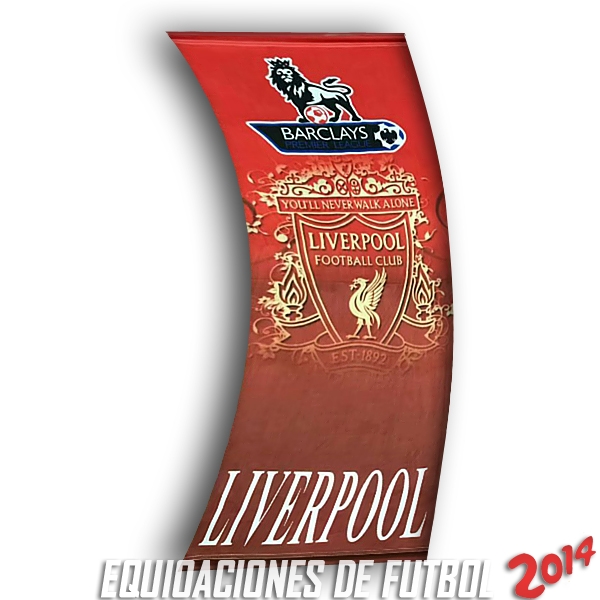 Futbol Bandera de Liverpool 2018 Rojo Futbol Bandera de Liverpool 2018 Rojo