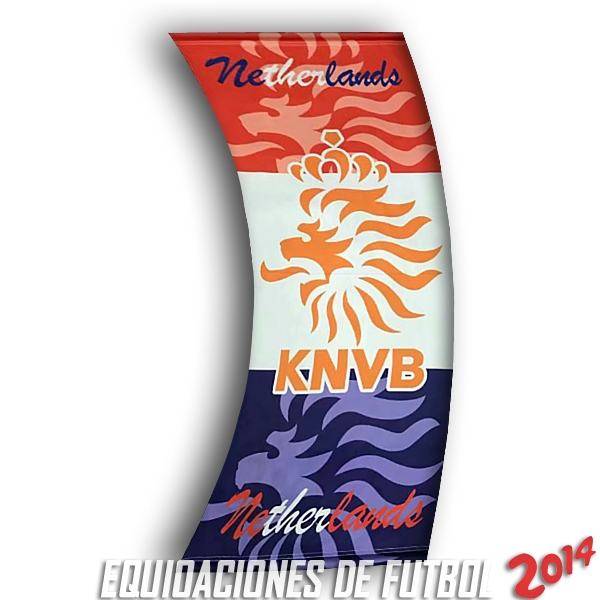 Futbol Bandera de Países Bajos 2018 Blanco