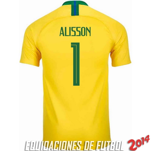 Alisson Camiseta De Brasil de la Seleccion Primera 2018