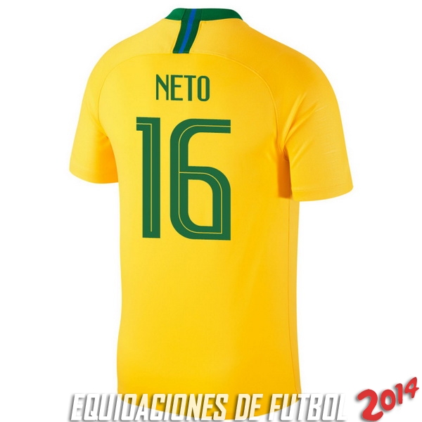 Neto Camiseta De Brasil de la Seleccion Primera 2018