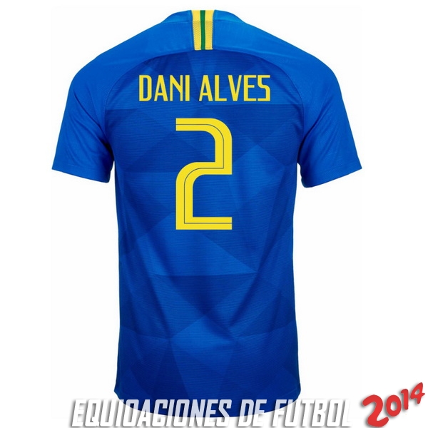 Dani Alves Camiseta De Brasil de la Seleccion Segunda 2018