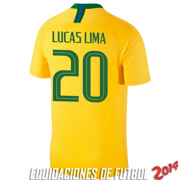 Lucas Lima Camiseta De Brasil de la Seleccion Primera 2018