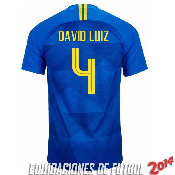 David Luiz Camiseta De Brasil de la Seleccion Segunda 2018