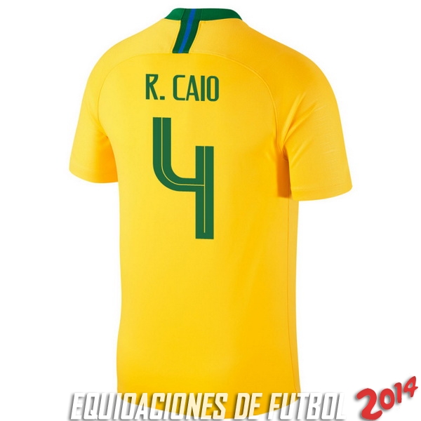 R.Caio Camiseta De Brasil de la Seleccion Primera 2018