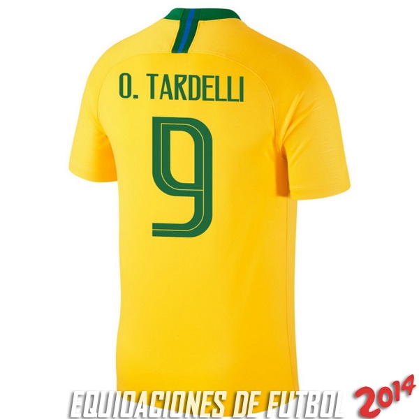 O.Tardelli Camiseta De Brasil de la Seleccion Primera 2018