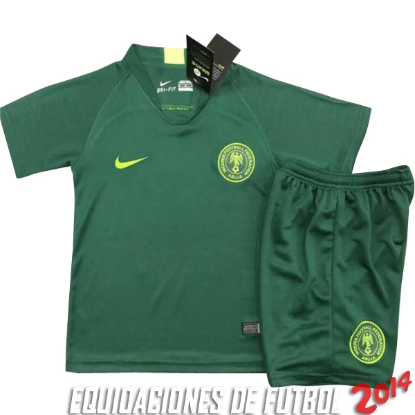 Camiseta Del Conjunto Completo Nigeria Nino Segunda Equipacion 2018