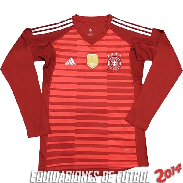 Camiseta De Alemania de la Seleccion Manga Larga Portero Rojo 2018