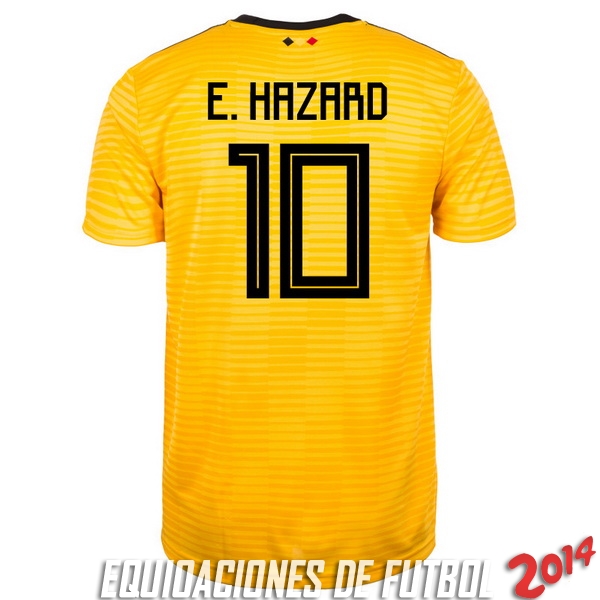 E.Hazard de Camiseta Del Belgica Segunda Equipacion 2018