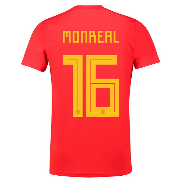 Monreal Camiseta De Espana de la Seleccion Primera 2018