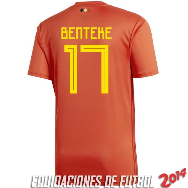 Benteke de Camiseta Del Belgica Primera Equipacion 2018