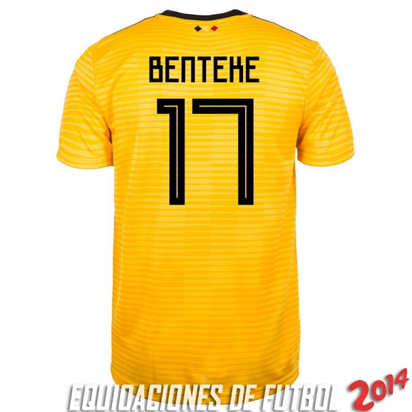 Benteke de Camiseta Del Belgica Segunda Equipacion 2018
