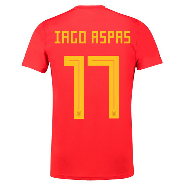 Iago Aspas Camiseta De Espana de la Seleccion Primera 2018