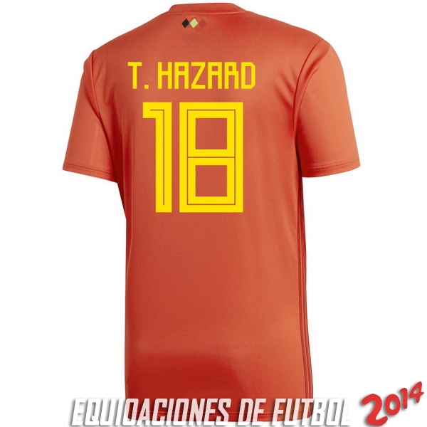 T.Hazard de Camiseta Del Belgica Primera Equipacion 2018