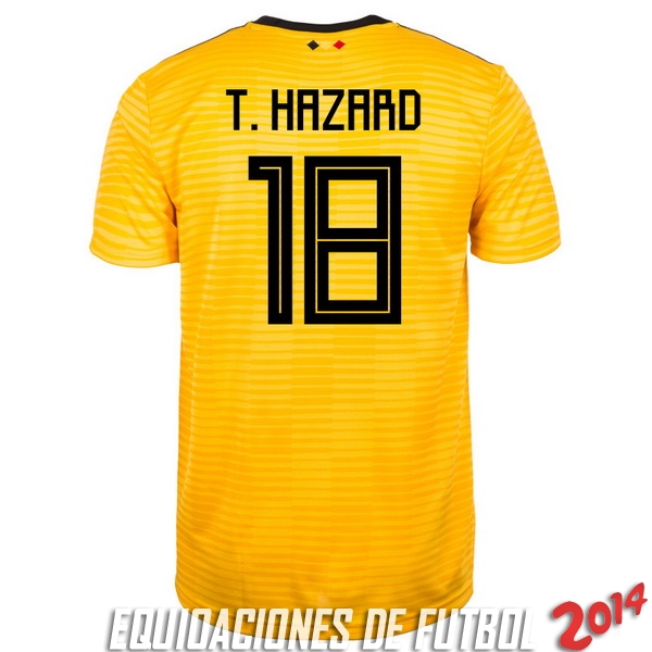 T.Hazard de Camiseta Del Belgica Segunda Equipacion 2018