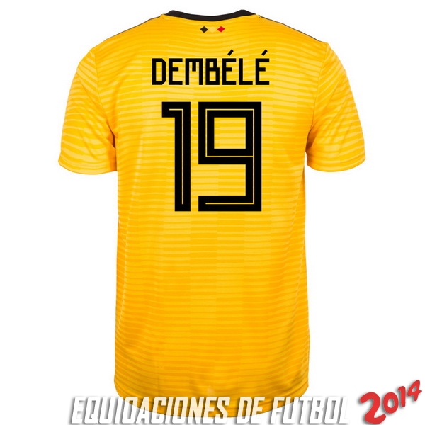 Dembele de Camiseta Del Belgica Segunda Equipacion 2018