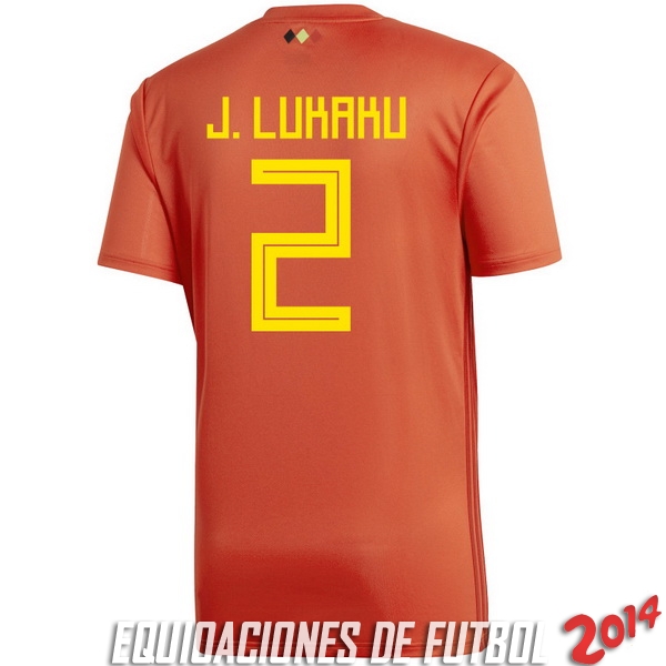 J.lukaku de Camiseta Del Belgica Primera Equipacion 2018