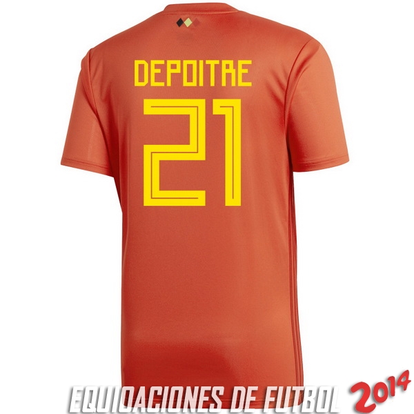 Depoitre de Camiseta Del Belgica Primera Equipacion 2018