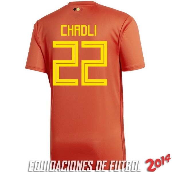 Chadli de Camiseta Del Belgica Primera Equipacion 2018