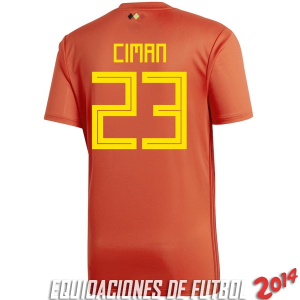 Ciman de Camiseta Del Belgica Primera Equipacion 2018