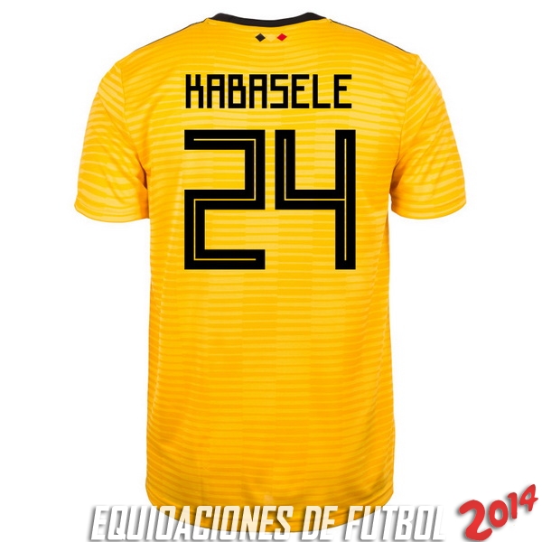 Kabasele de Camiseta Del Belgica Segunda Equipacion 2018