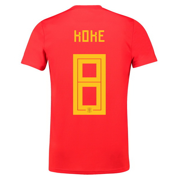 Koke Camiseta De Espana de la Seleccion Primera 2018