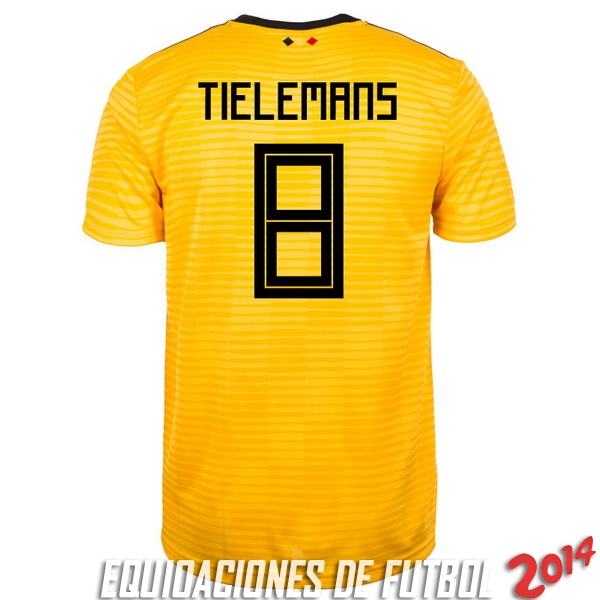Tielemans de Camiseta Del Belgica Segunda Equipacion 2018