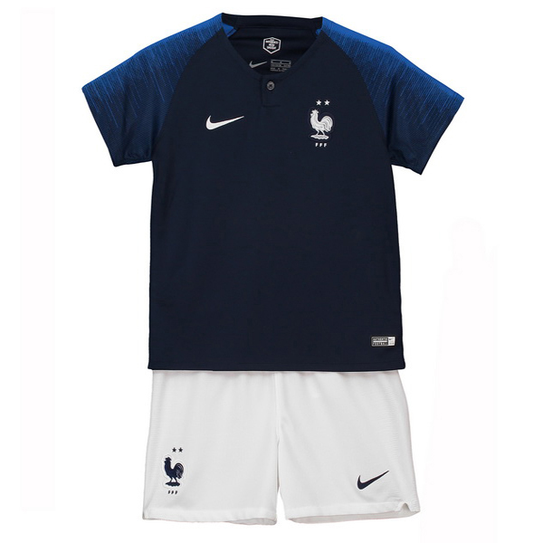 Camiseta Del Conjunto Completo Francia Nino Primera Equipacion 2018 Dos Estrellas