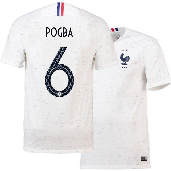 Pogba Championne du Monde Camiseta De Francia de la Seleccion Segunda 2018 Dos estrellas