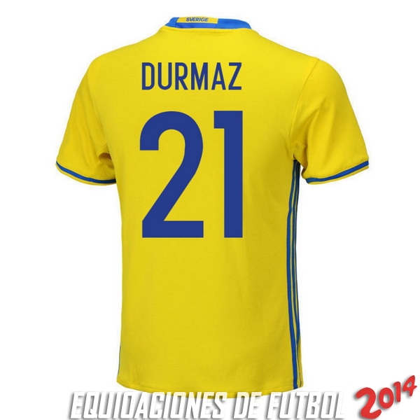 Durmaz Camiseta De Suecia de la Seleccion Primera 2018