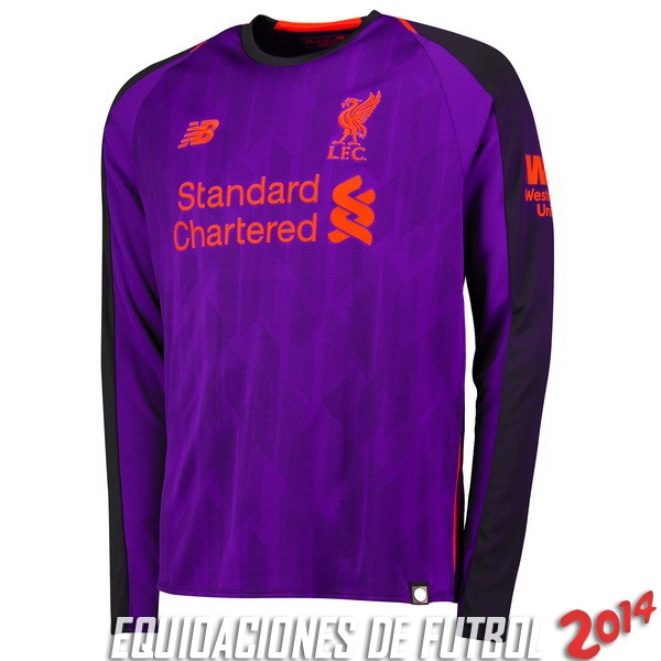 Camiseta Del Liverpool Manga Larga Segunda 2018/2019