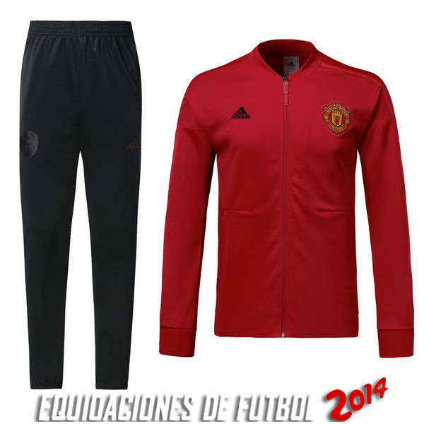 Chandal Manchester United Rojo Negro 2018/2019 Chandal Manchester United Rojo Negro 2018/2019