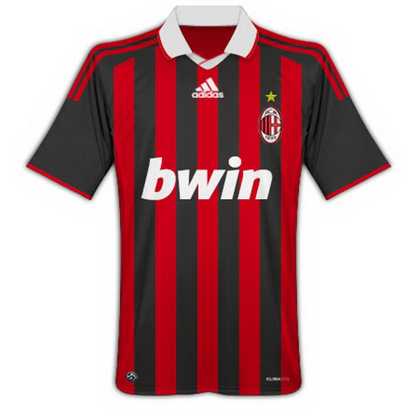 Retro Camiseta De AC Milan de la Seleccion Primera 2009 2010