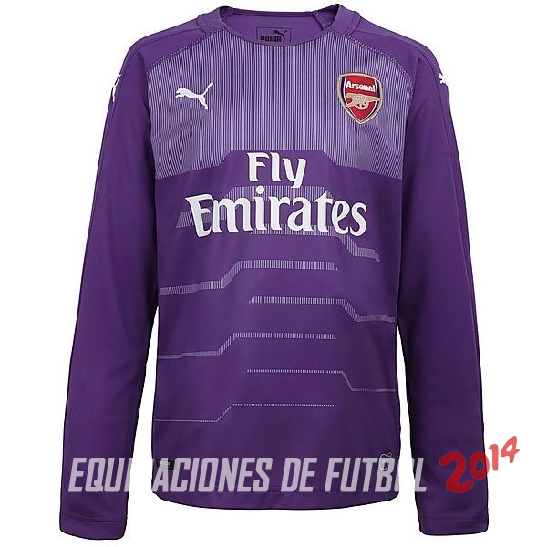 Camiseta Del Arsenal Manga Larga Portero Purpura 2018/2019