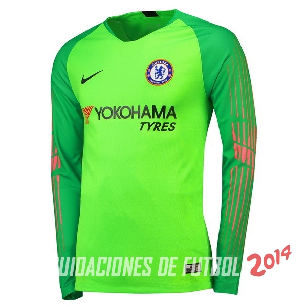Camiseta Del Chelsea Manga Larga Portero Verde 2018/2019