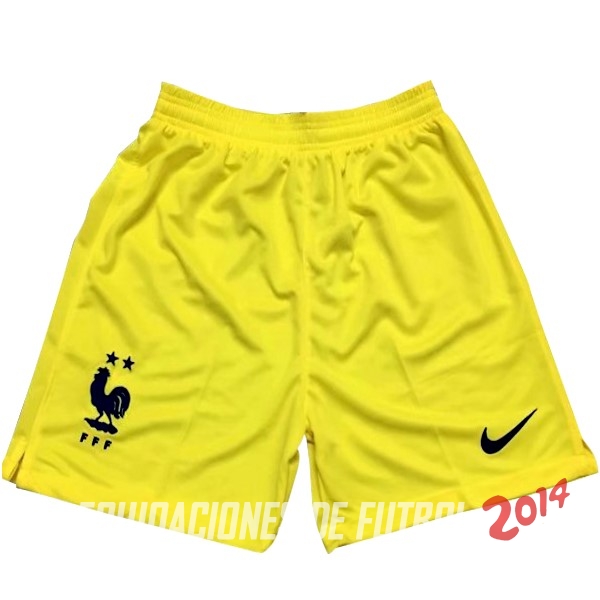 Camiseta Del Francia Pantalones Portero Amarillo 2018