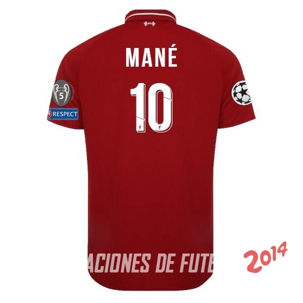 NO.10 Mane de Camiseta Del Liverpool Primera Equipacion 2018/2019