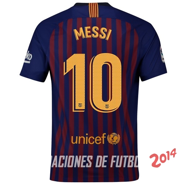 NO.10 Messi de Camiseta Del Barcelona Primera Equipacion 2018/2019