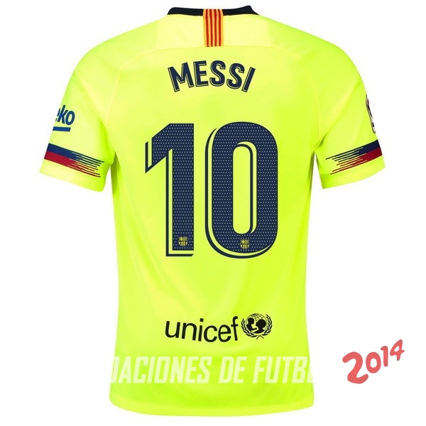 NO.10 Messi de Camiseta Del Barcelona Segunda Equipacion 2018/2019